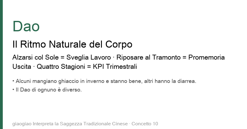 Dao: Il Ritmo Naturale del Tuo Corpo