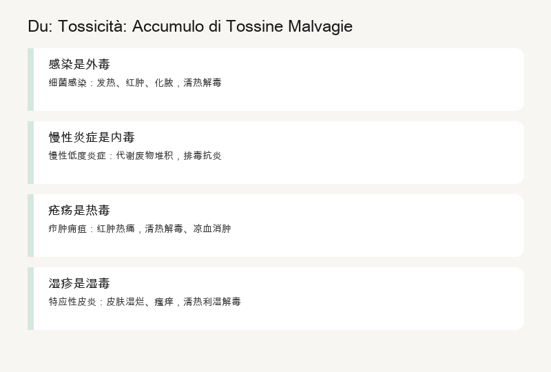 毒 (dú) — Tossicità: Accumulo di Tossicità Patogena