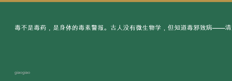 毒：邪毒积聚
