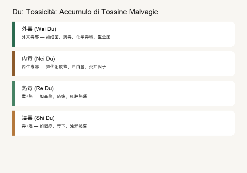 毒 (dú) — Tossicità: Accumulo di Tossicità Patogena