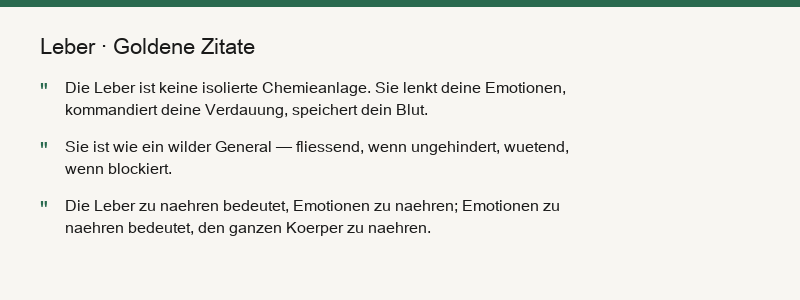 Zusammenfassung Leber