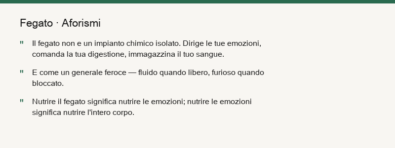 Riassunto del fegato