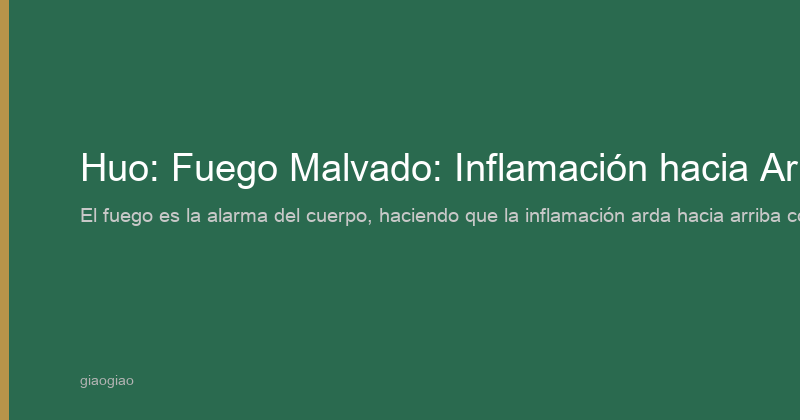 ¿Por qué la MTC dice que el Fuego es un patógeno que arde hacia arriba? La escena del incendio dentro de tu cuerpo