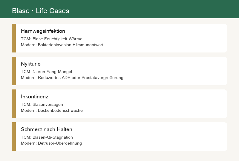 Alltagsfälle: Pollakisurie, konzentrierter Urin, Beinödem, Harnwegsinfektion