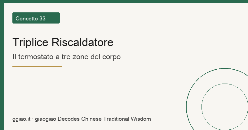 Triplice Riscaldatore: Il coordinatore logistico del corpo