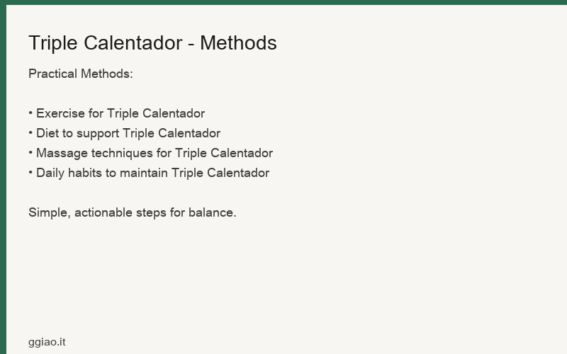 Cinco métodos para desbloquear el Triple Calentador: Ejercicio, masaje, remojo de pies, dieta, emociones