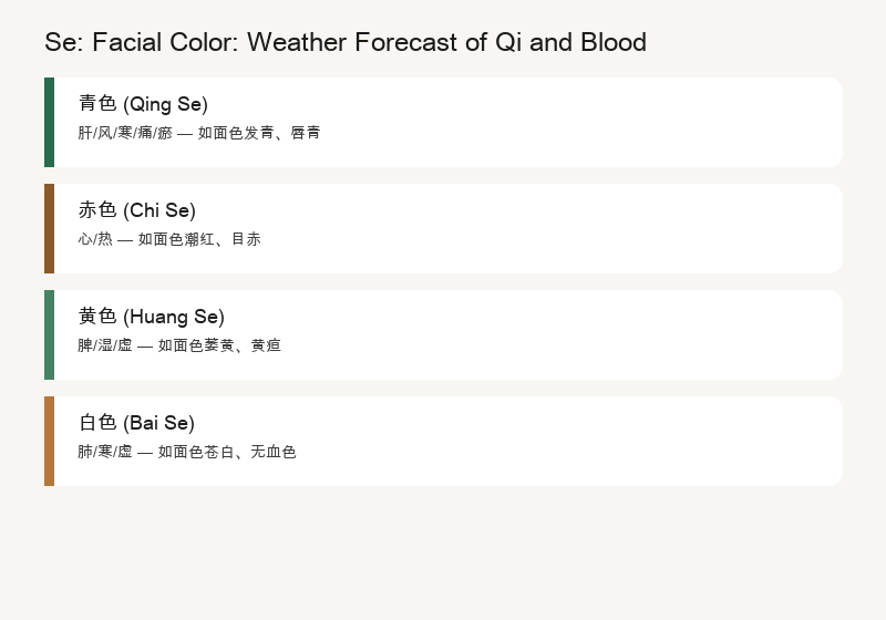 Se: Five Colors Corresponding to the Five Organs
