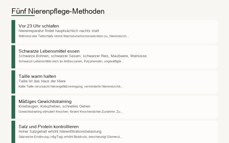 Vier Methoden zur Shen-Nahrung