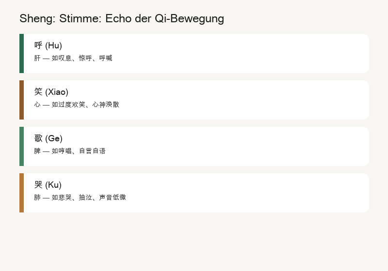 Shēng: Die Fünf Stimmen und die Sprache