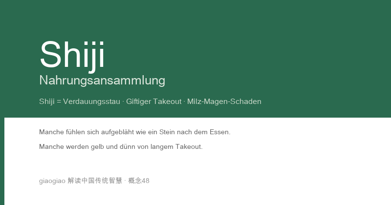 Nahrungsstau: Verdauungsstau, Giftiger Lieferservice