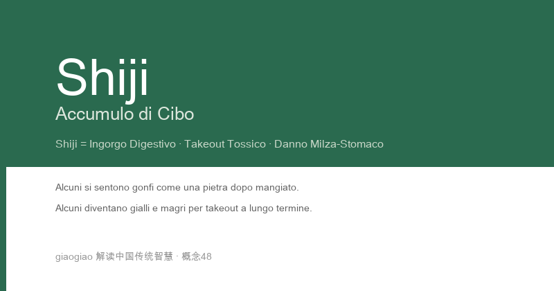 Accumulo di Cibo: Ingesto nel Sistema Digestivo, Takeout Tossico