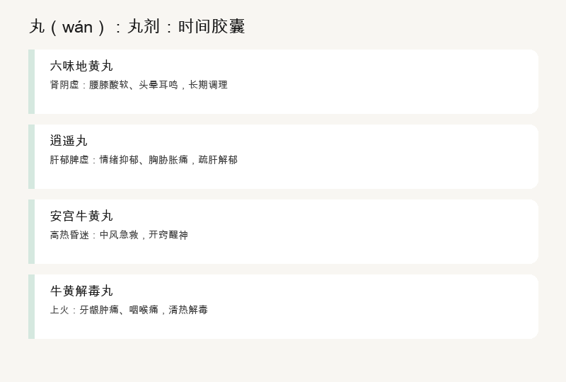 丸：丸剂：缓释胶囊