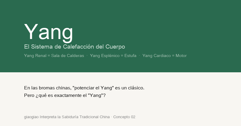 Yang: El Sistema de Calefacción del Cuerpo