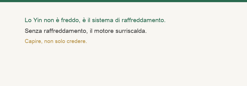 Lo Yin non è freddo, è il sistema di raffreddamento