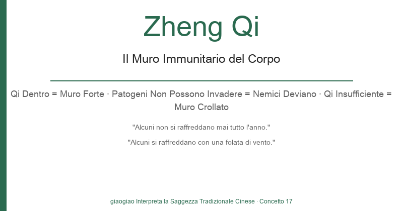 Zheng Qi: La Muraglia Immunitaria del Corpo